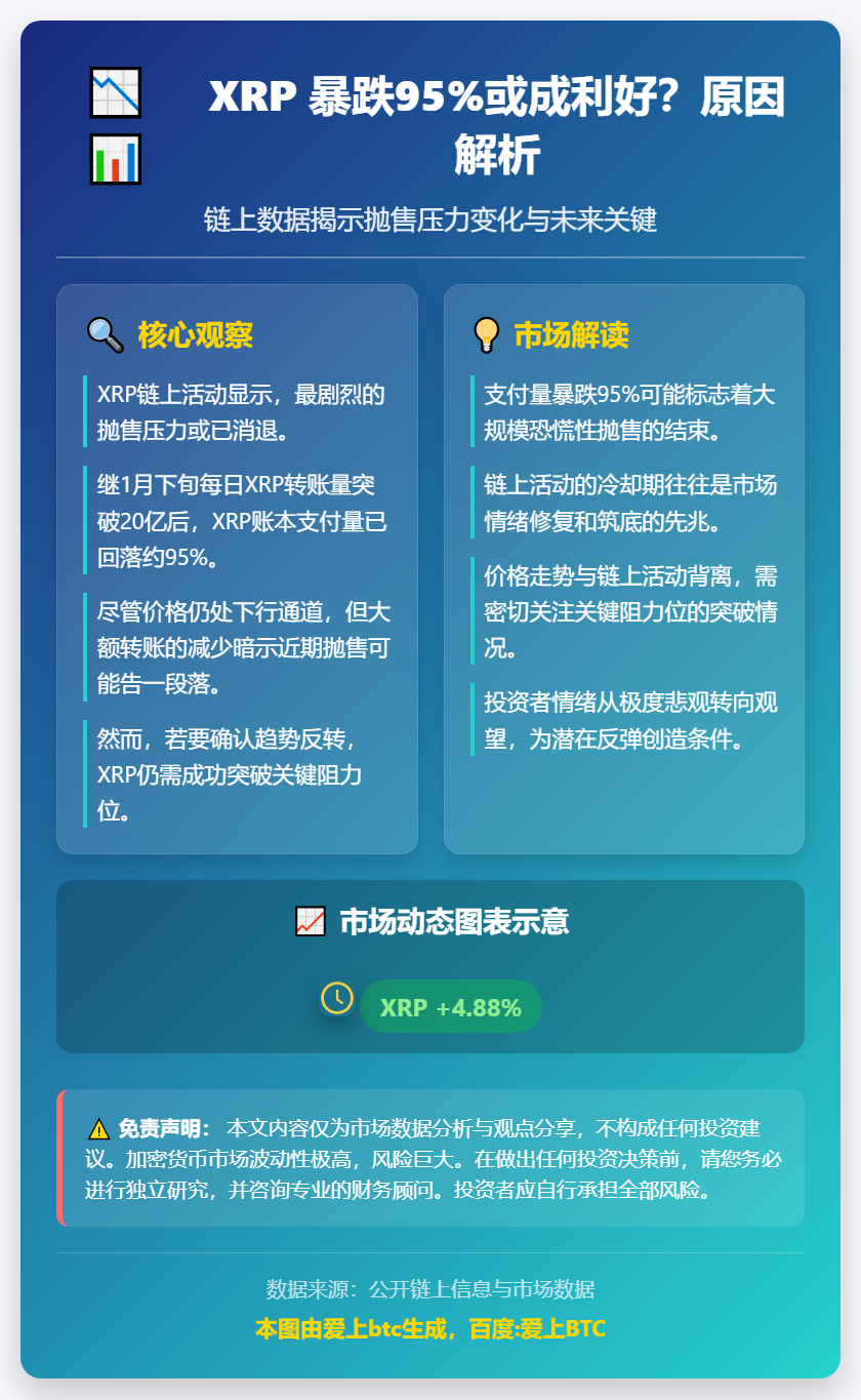 XRP 暴跌95%或成利好？原因解析