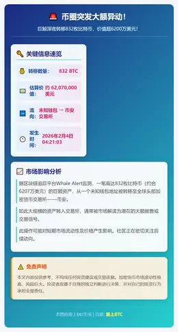 832枚比特币转币安