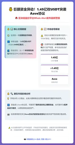 1.45亿美元USDT转入Aave
