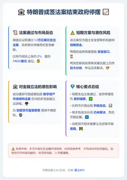 特朗普或签法案结束政府停摆