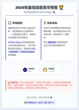 2026年最佳加密货币预售：为何投资者关注Maxi Doge