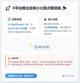X新增小火箭点赞动画
