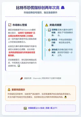 比特币恐慌指标创两年次高