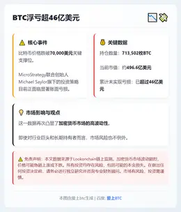 BTC浮亏超46亿美元