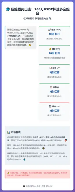 巨鲸0x091存入700万USDC开仓