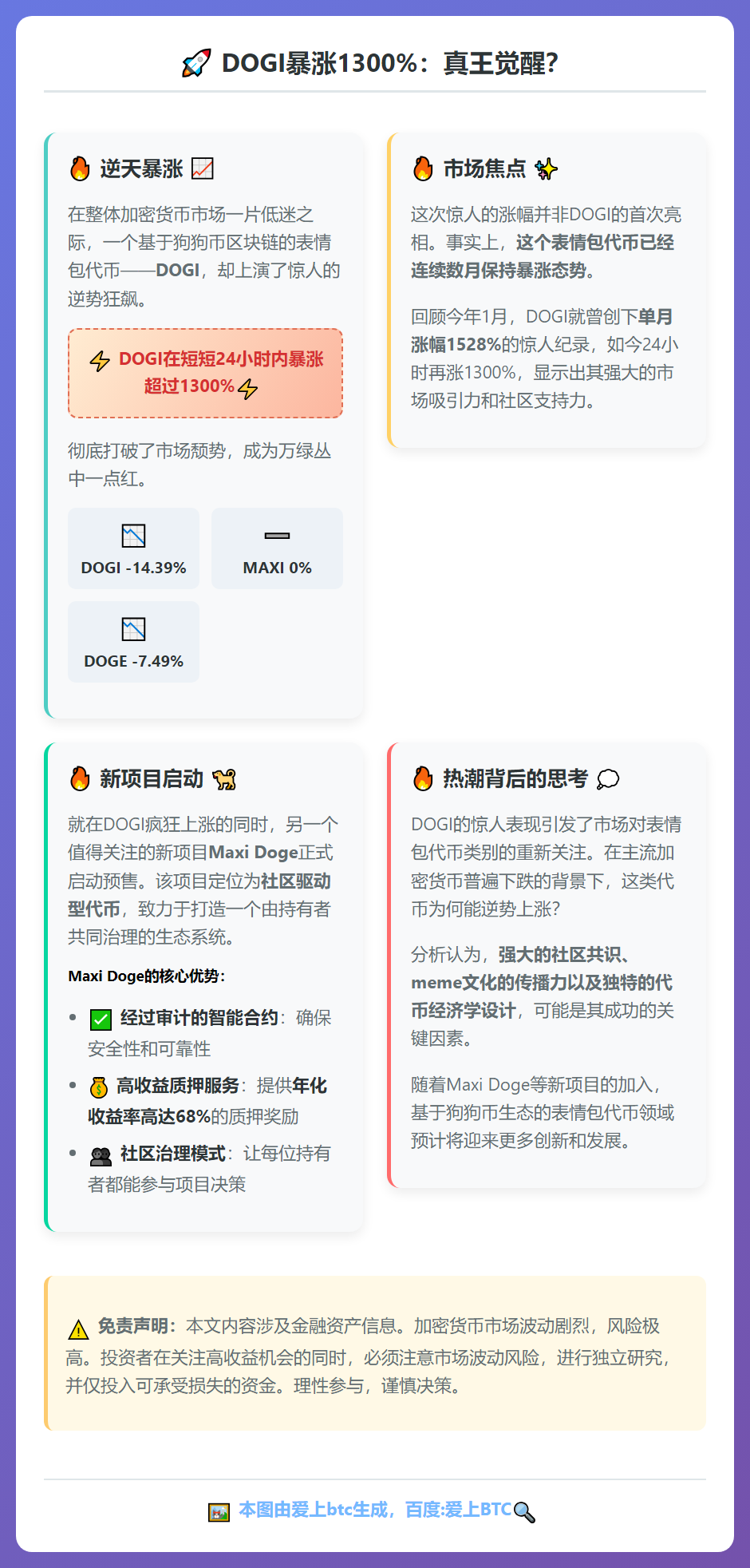 DOGI暴涨1300%：真王觉醒？
