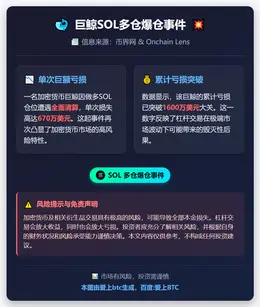 巨鲸SOL多仓爆仓亏670万