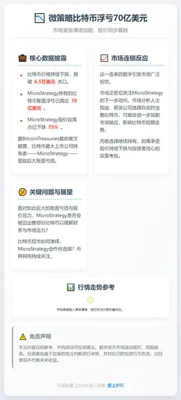 微策略比特币浮亏70亿美元