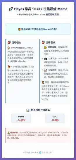 Hayes 悬赏 10 ZEC 征集最佳 Meme