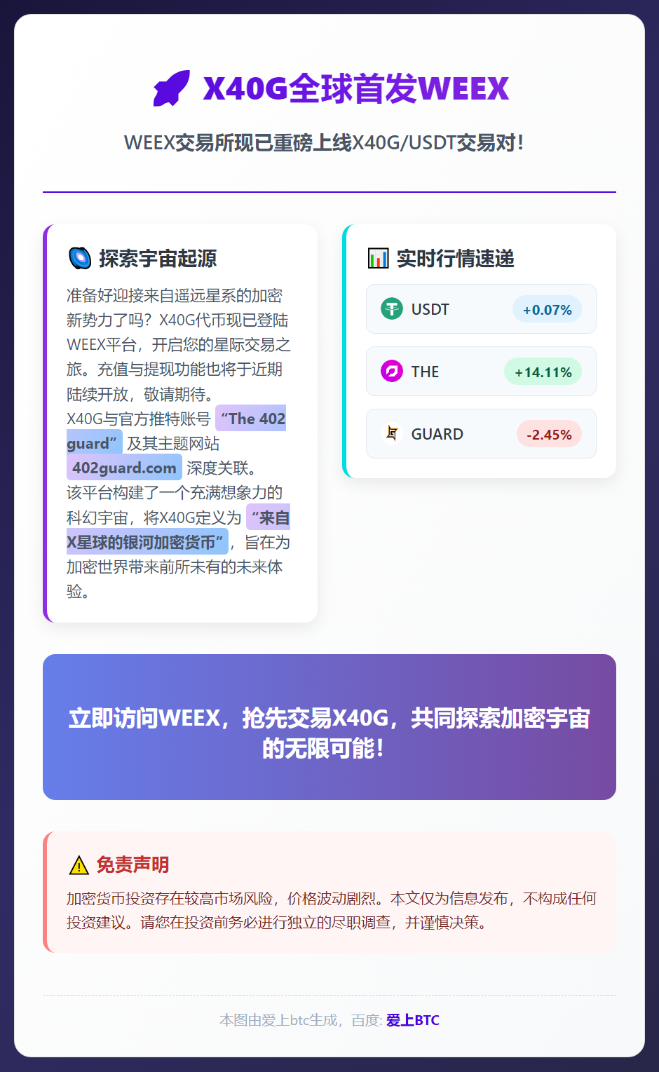 X40G全球首发WEEX