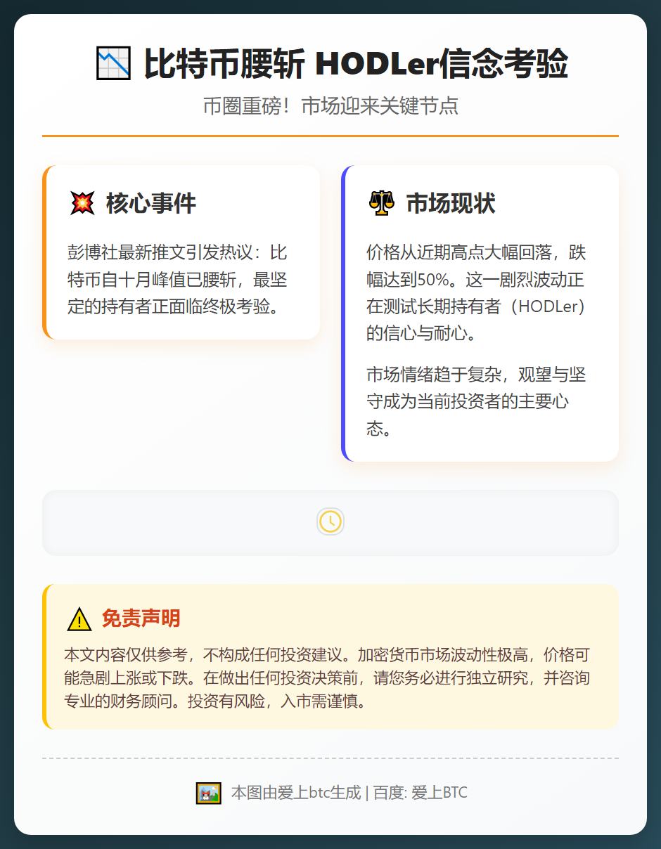 比特币腰斩 HODLer信念考验
