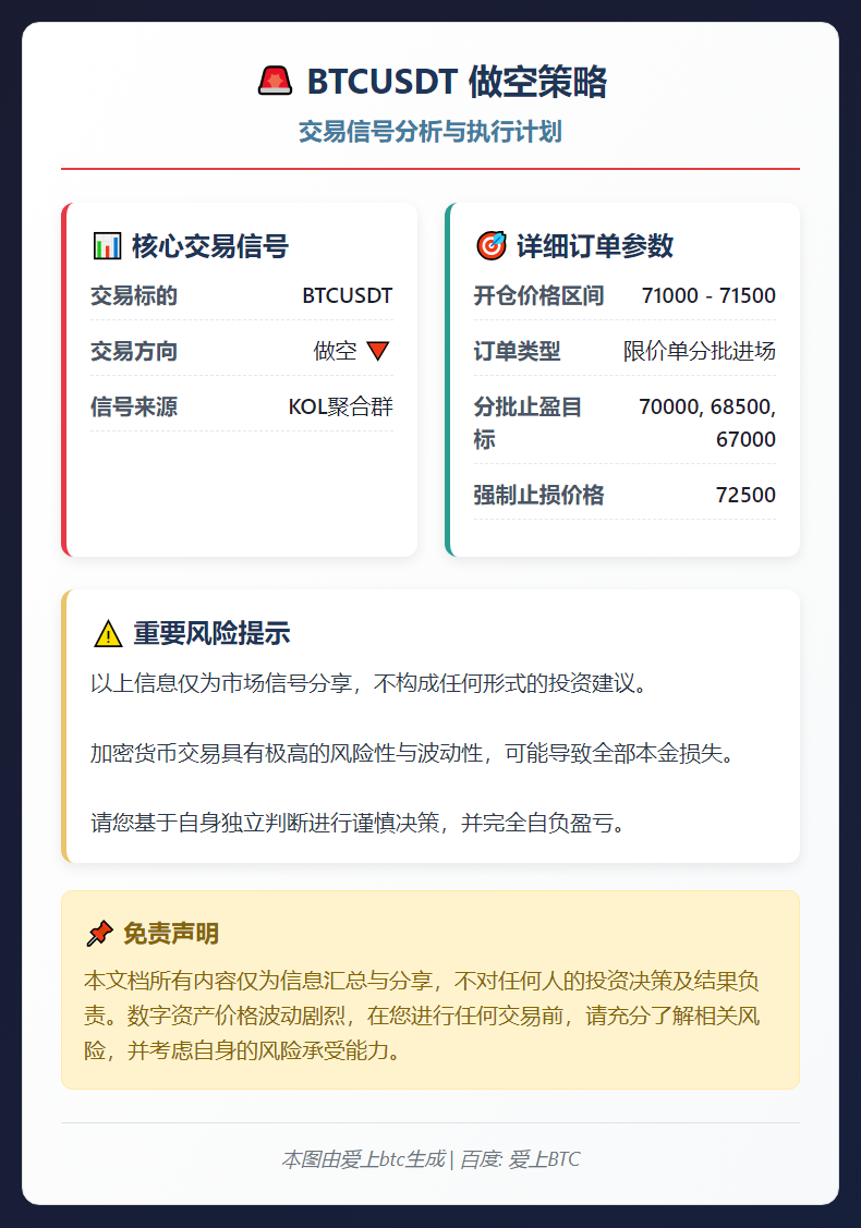 BTCUSDT做空策略