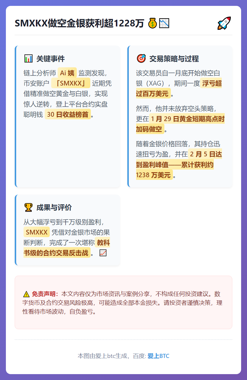 SMXKX做空金银获利超1228万