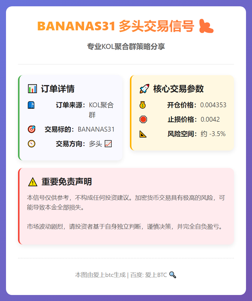 2026-02-08 19:39:49 BANANAS31多头交易信号