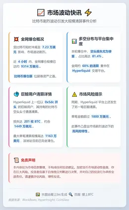 BTC爆仓居首 Hyperliquid巨鲸遭1160万美元清