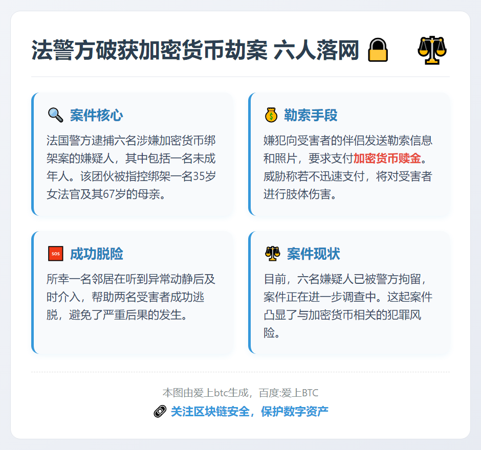 法警方破获加密货币劫案 六人落网