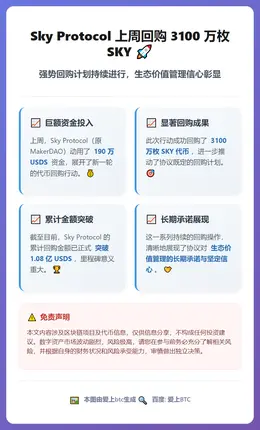 Sky Protocol上周回购3100万枚SKY