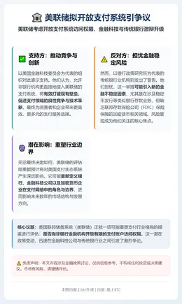 美联储拟开放支付系统引争议