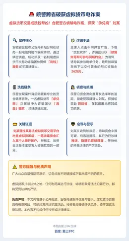 皖警跨省破获虚拟货币电诈案