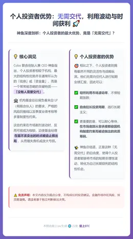 个人投资者优势：无需交代，利用波动与时间获利