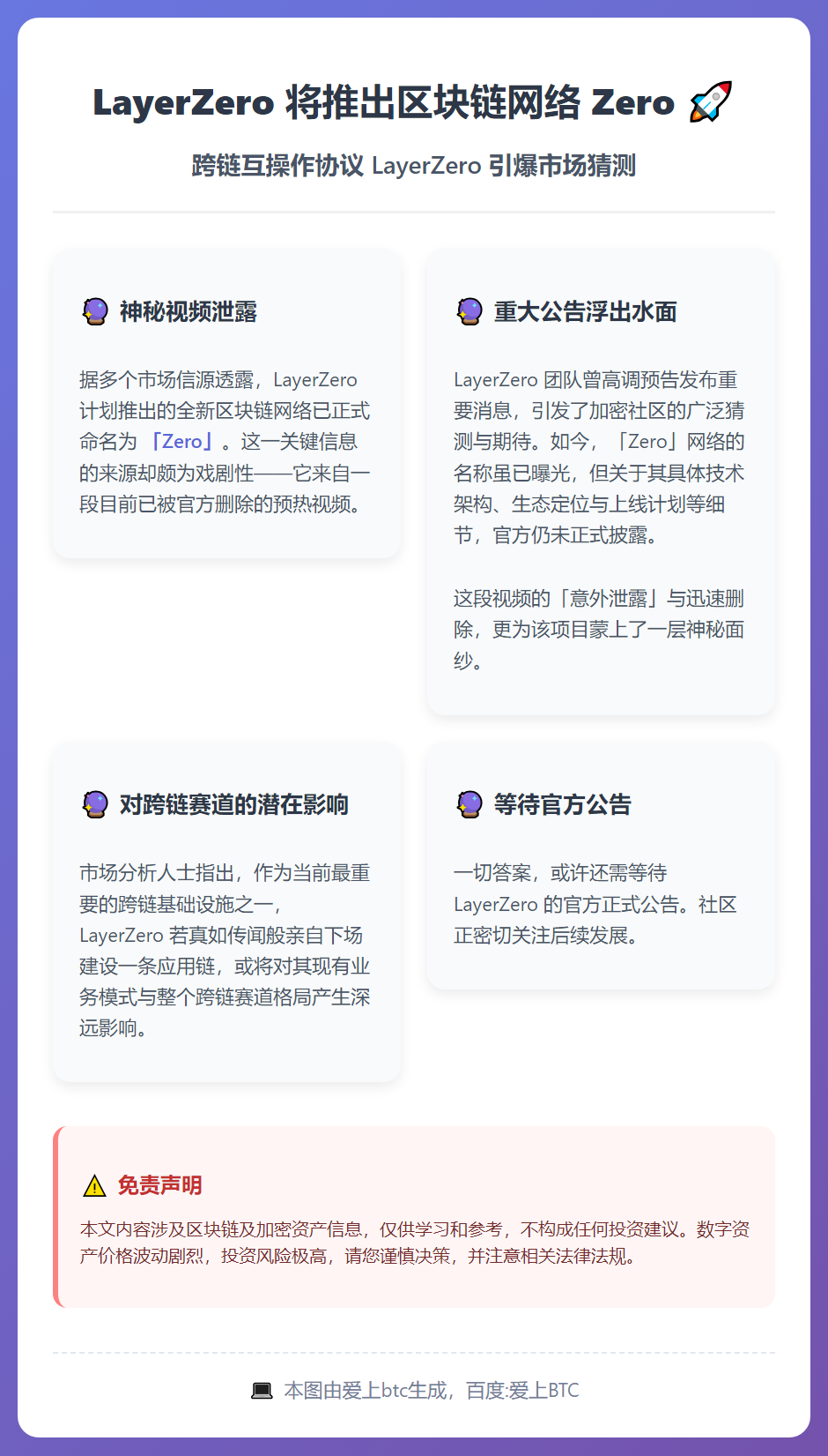 LayerZero将推出区块链网络Zero