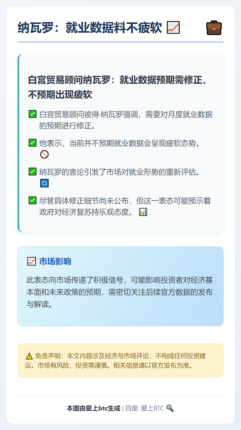 纳瓦罗：就业数据料不疲软