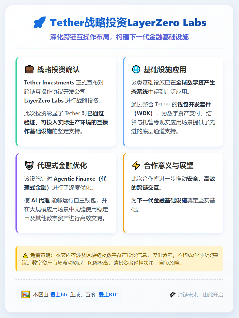 Tether战略投资LayerZero Labs