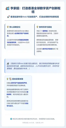 李家超：打造香港全球数字资产创新枢纽