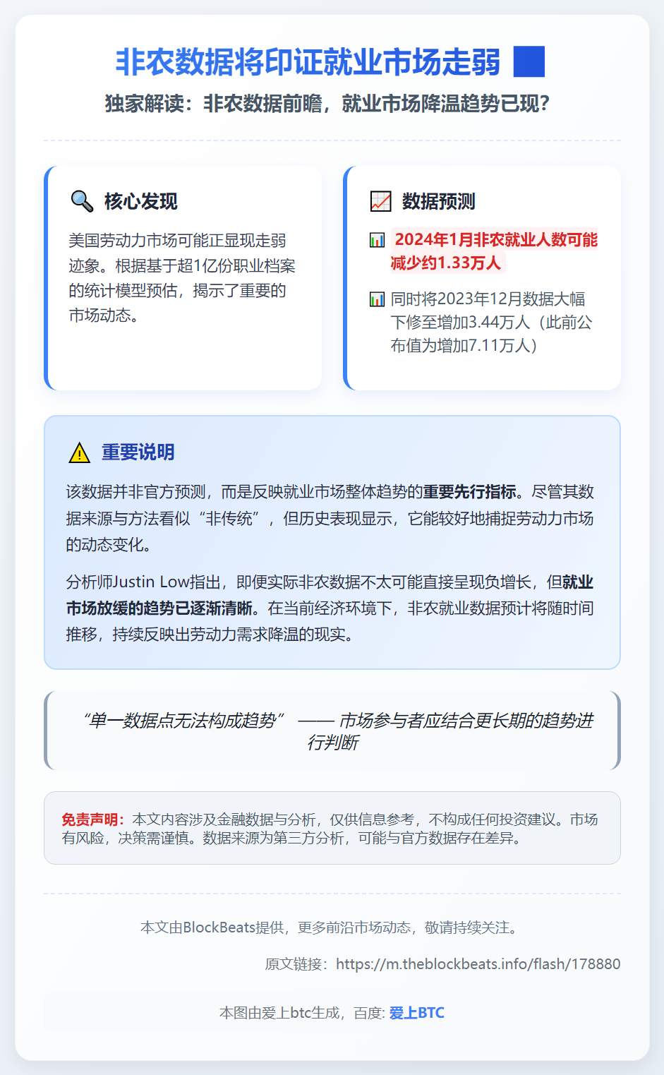 非农数据将印证就业市场走弱