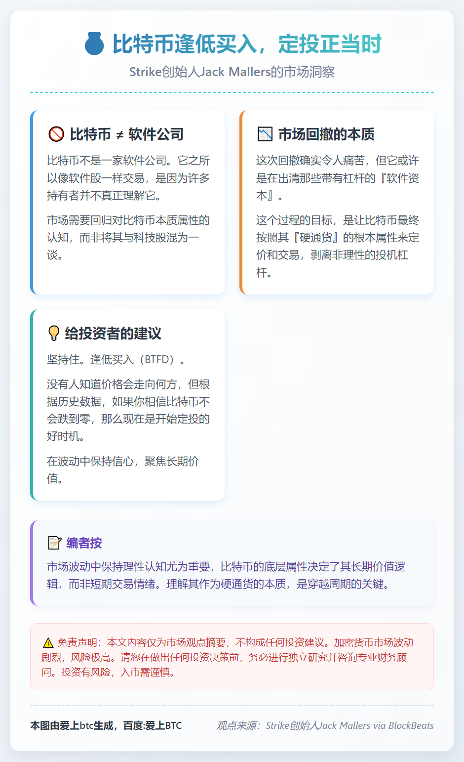 比特币逢低买入，定投正当时