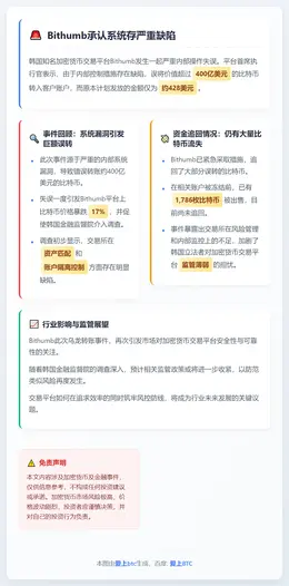 Bithumb承认系统存严重缺陷