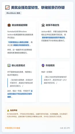 美就业强劲显韧性，联储前景仍存疑