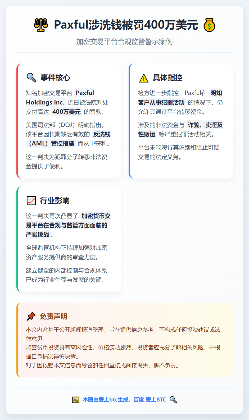 Paxful涉洗钱被罚400万美元
