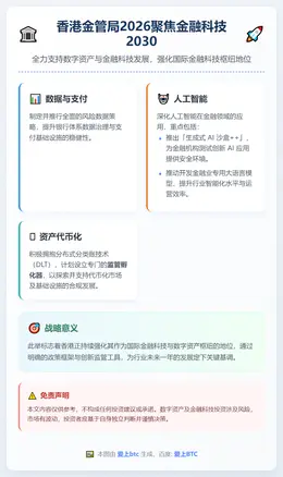 香港金管局2026聚焦金融科技2030：AI、代币化、数据与
