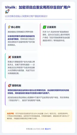 Vitalik：加密项目应重实用而非盲目扩用户