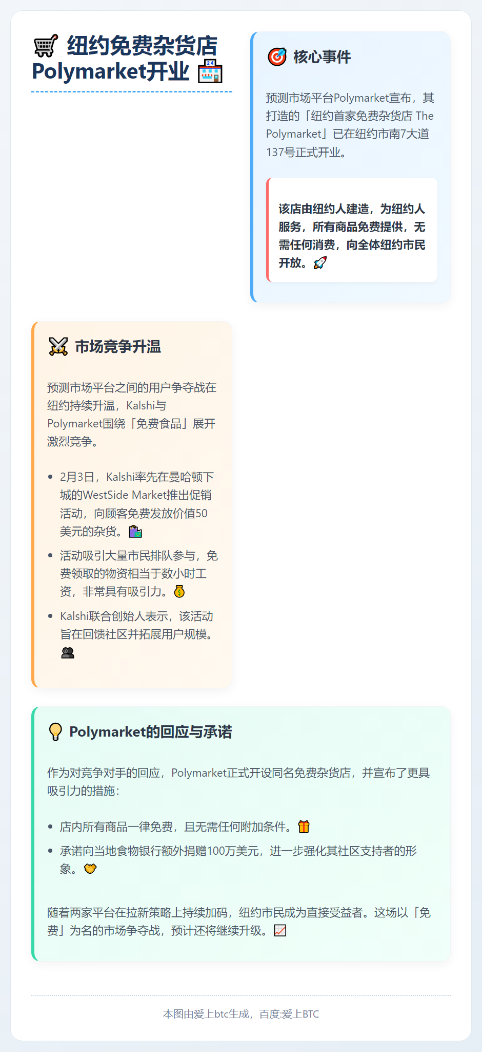 纽约免费杂货店Polymarket开业