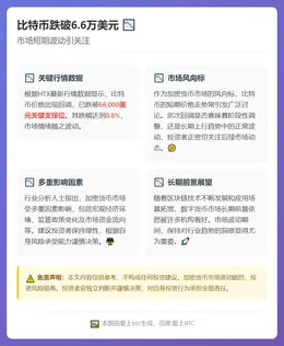 比特币跌破6.6万美元