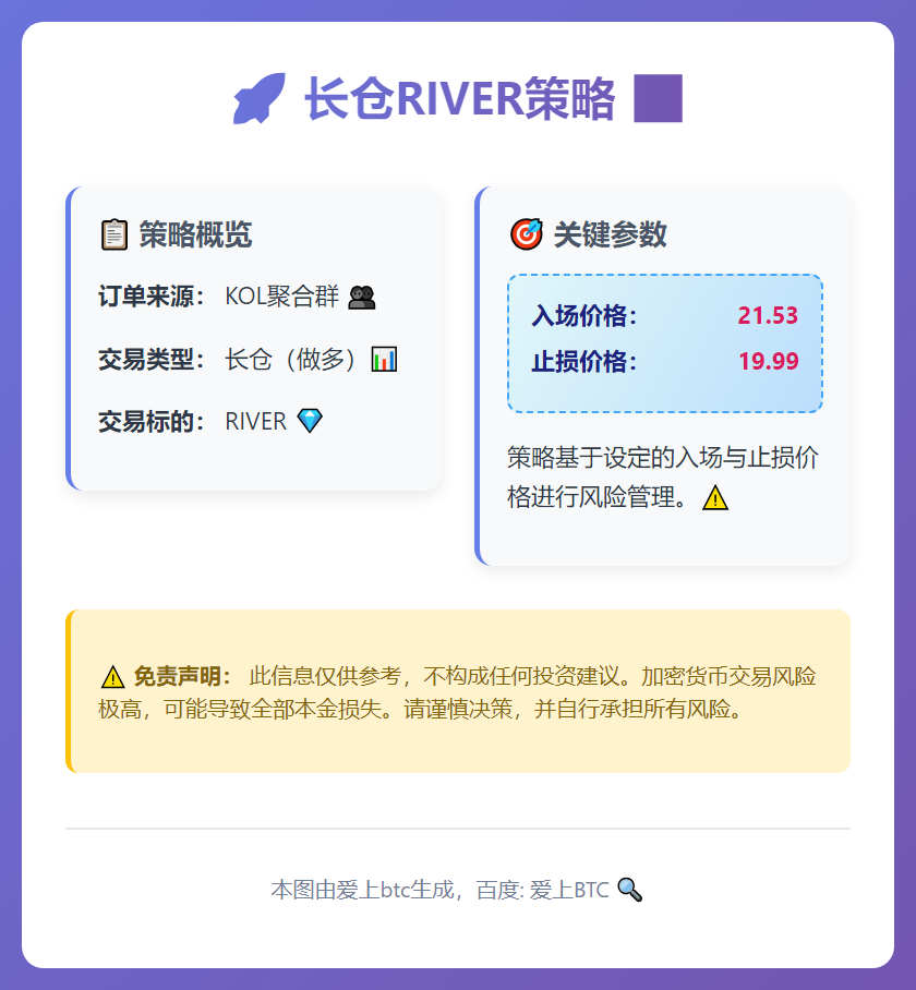 长仓RIVER策略