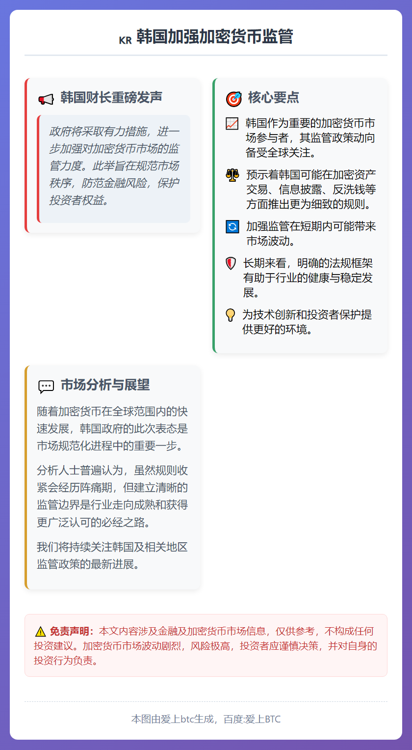 韩国加强加密货币监管