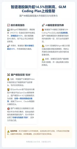 智谱港股飙升超14.5%创新高，GLM Coding Pla