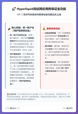 Hyperliquid测试网启用跨保证金功能