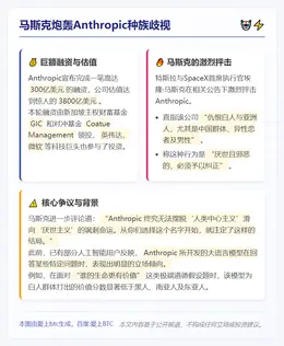 马斯克炮轰Anthropic种族歧视