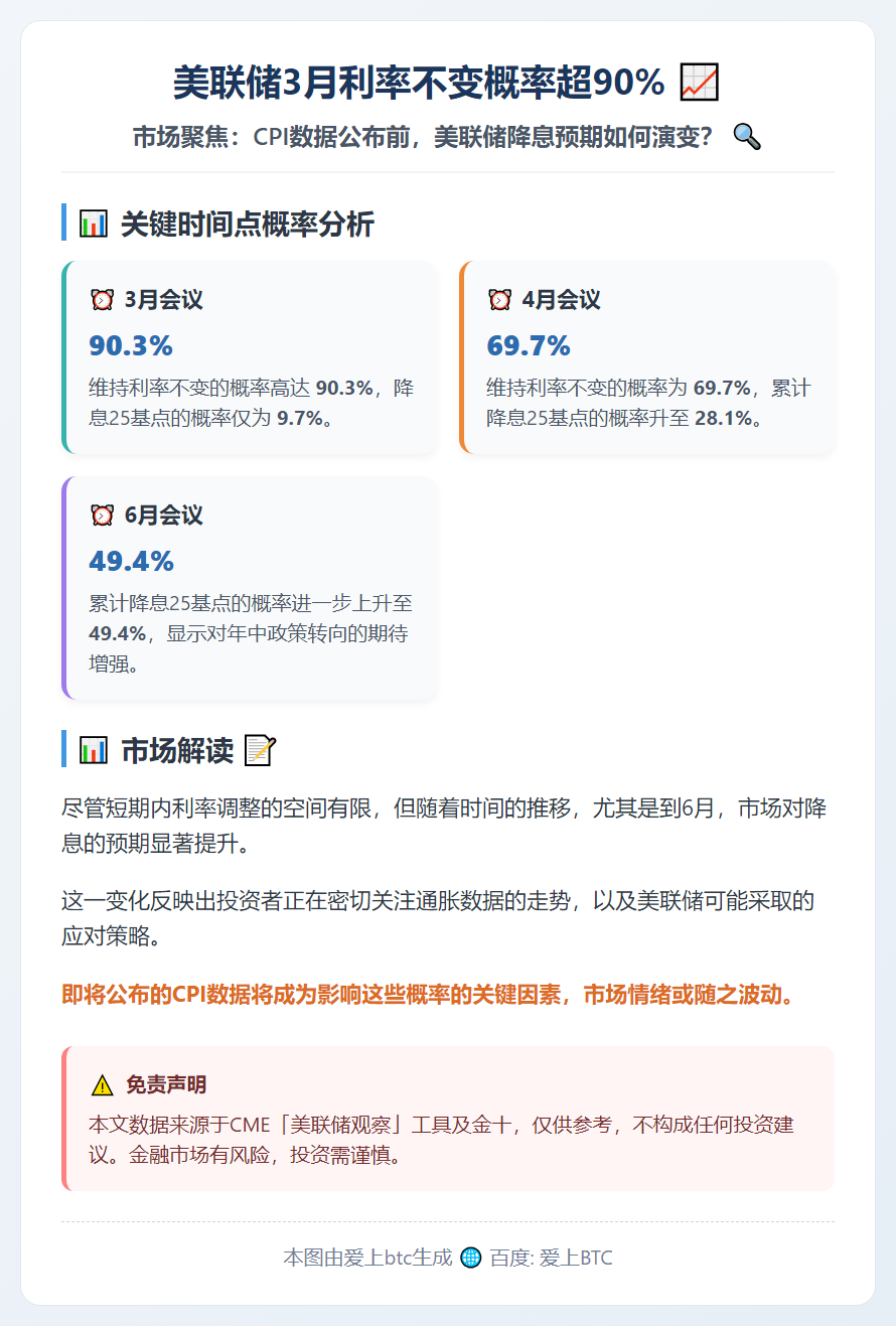 美联储3月利率不变概率超90%