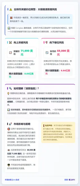 比特币破7.1万将引发8.83亿空单清算