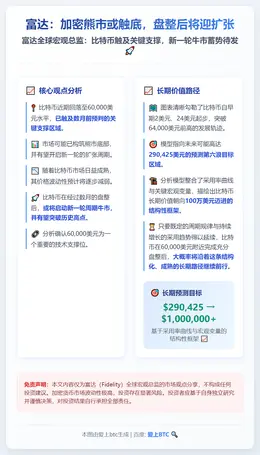 富达：加密熊市或触底，盘整后将迎扩张