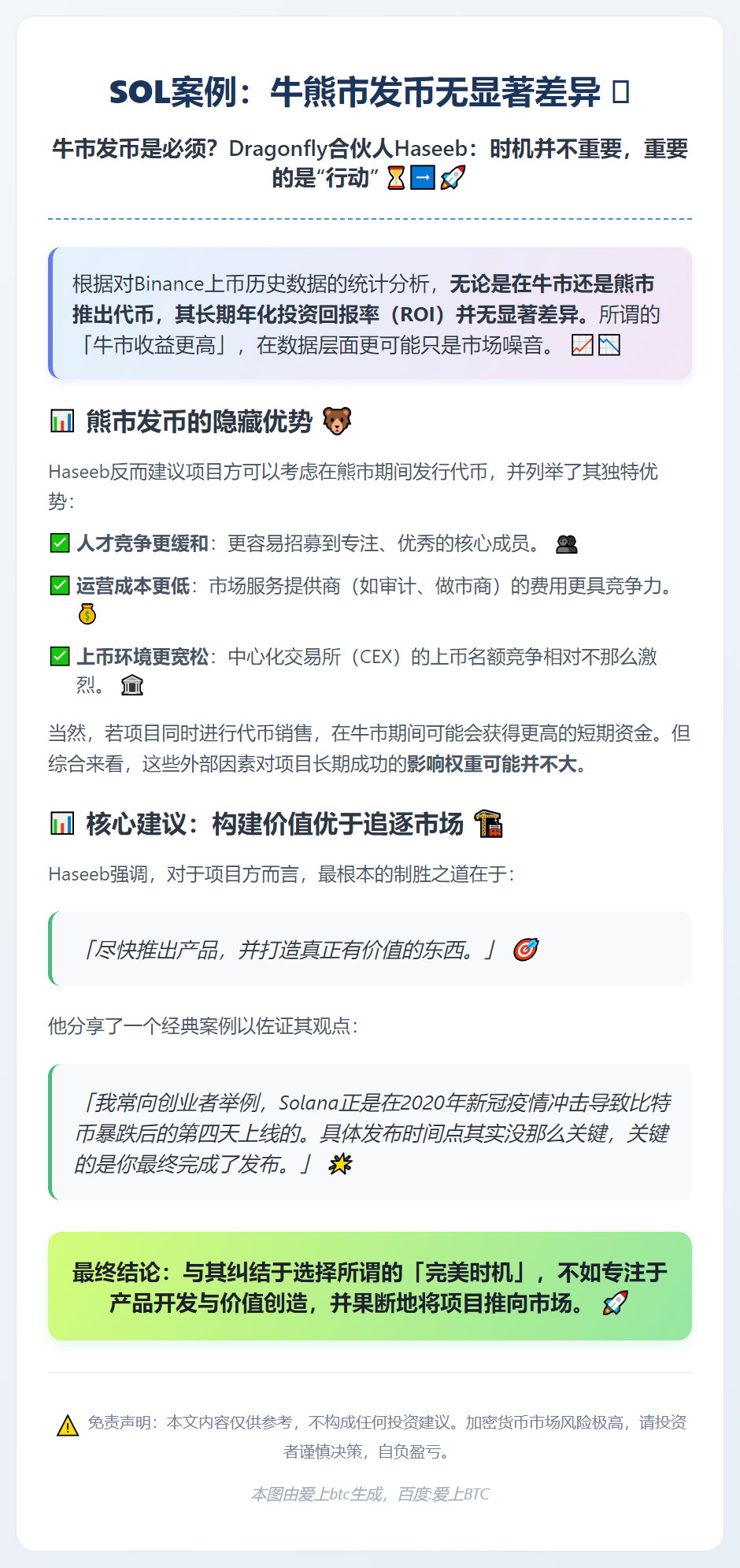 SOL案例：牛熊市发币无显著差异