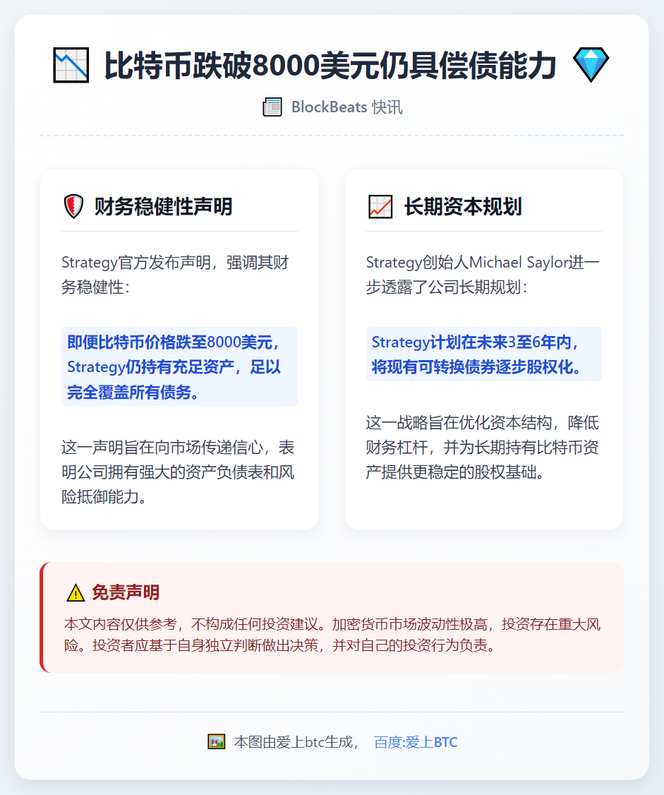 比特币跌破8000美元仍具偿债能力