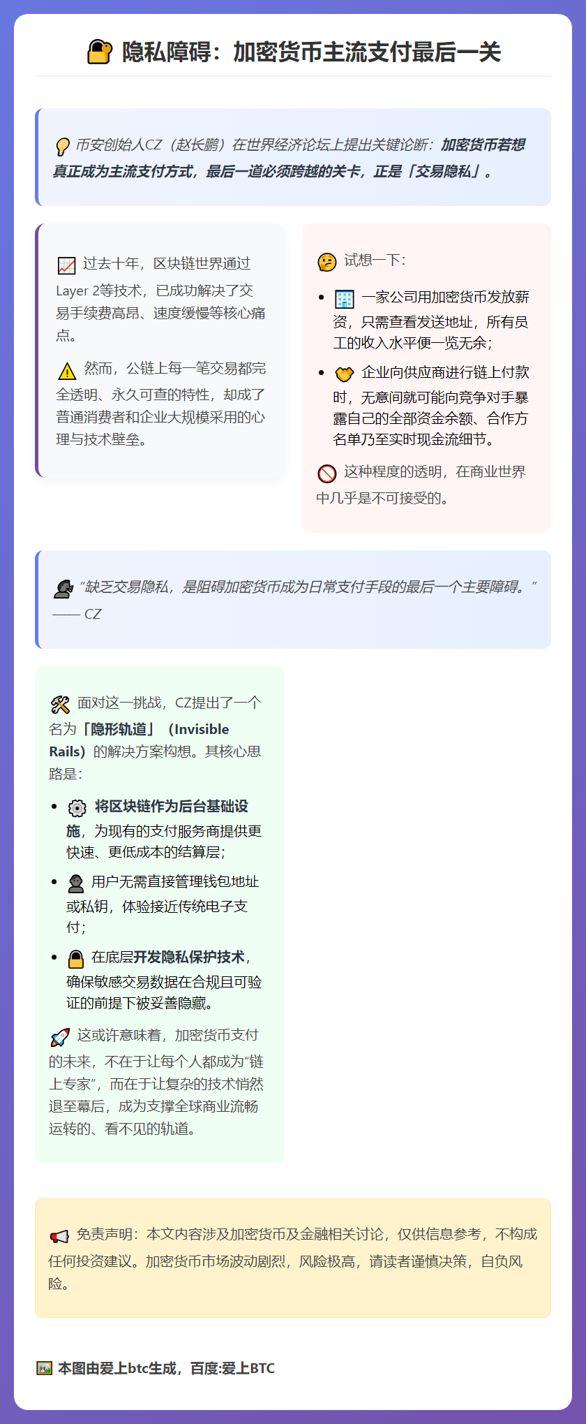 隐私障碍：加密货币主流支付最后一关