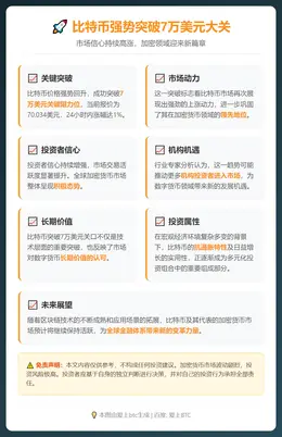 比特币重返7万美元