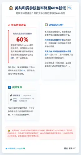美共和党参院胜率降至60%新低